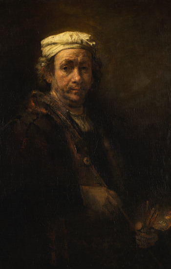 Rembrandt,
Portrait de l'artiste au chevalet