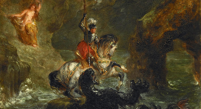 Eugène Delacroix, Saint Georges combattant le dragon, dit aussi « Persée délivrant Andromède »